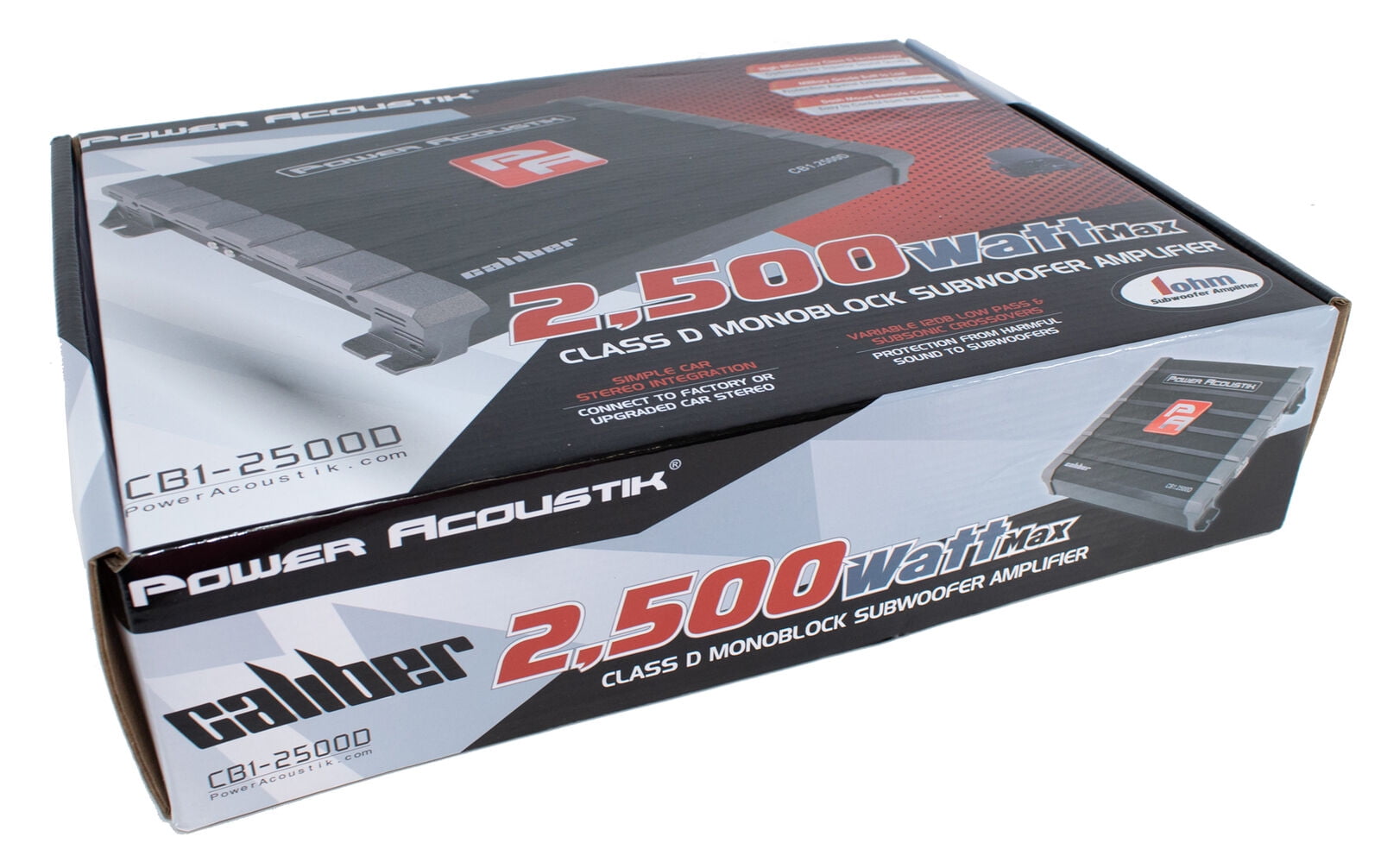 Power Acoustik 2500W Monoblock Class D Subwoofer Amplifier Bass Amp CB1-2500D
