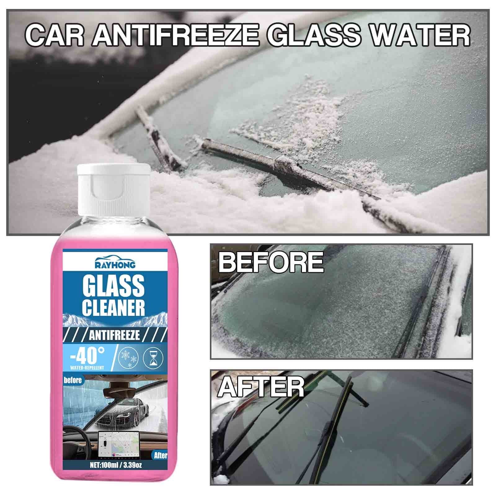 Thsue Car Antifreeze Glass Water: Fast Snow Melting, Clear Vision, Lubricating Brush(100ml)