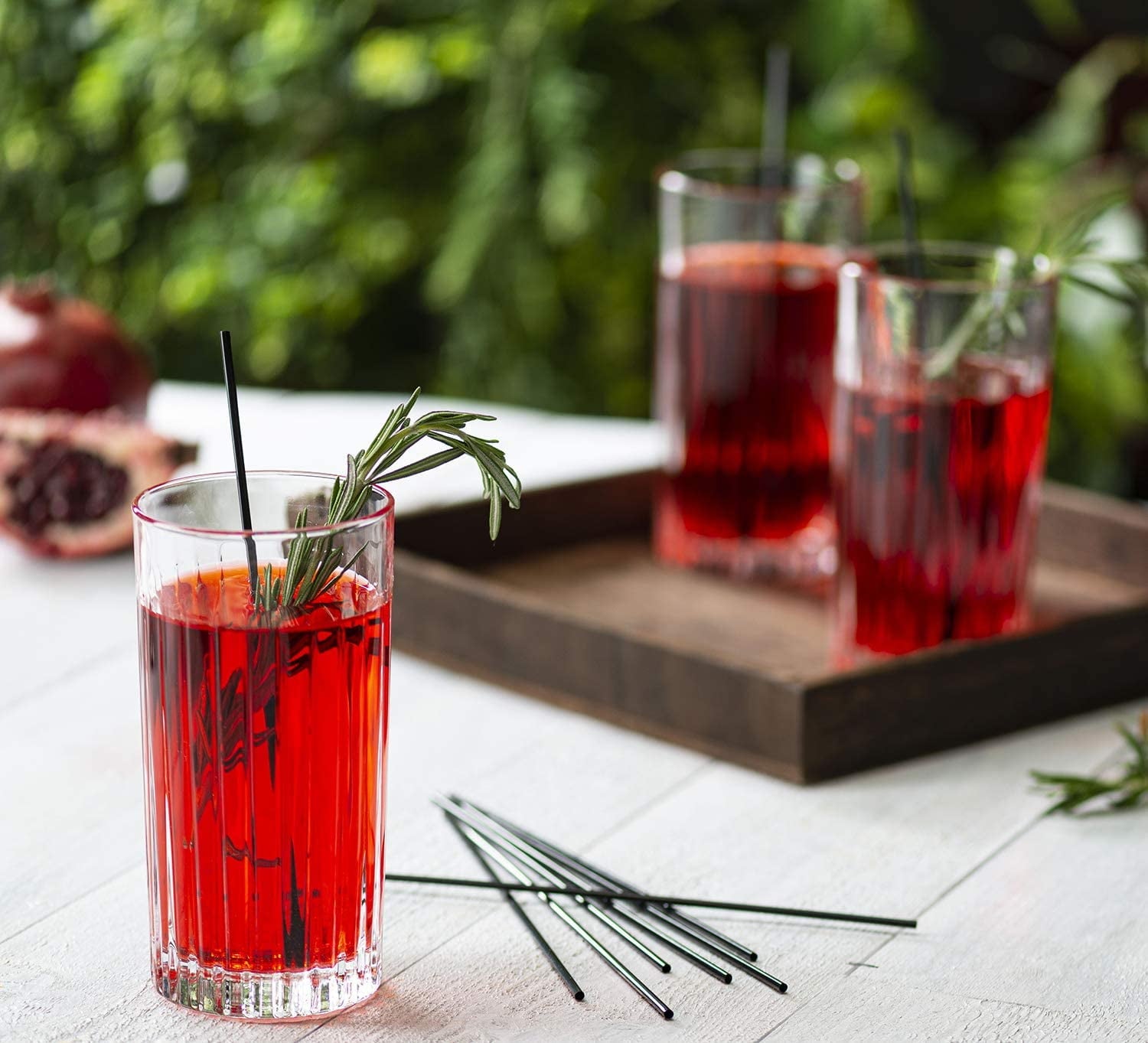 Comfy Package 7” Coffee Stir Sticks Coffee Straws Drink Stirrers, Black 1000-Pack