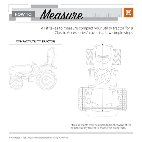 StormPro 76.3 in. L x 23.8 in. W x 21.8 in. H Heavy-Duty Rainproof Compact Utility Tractor Cover