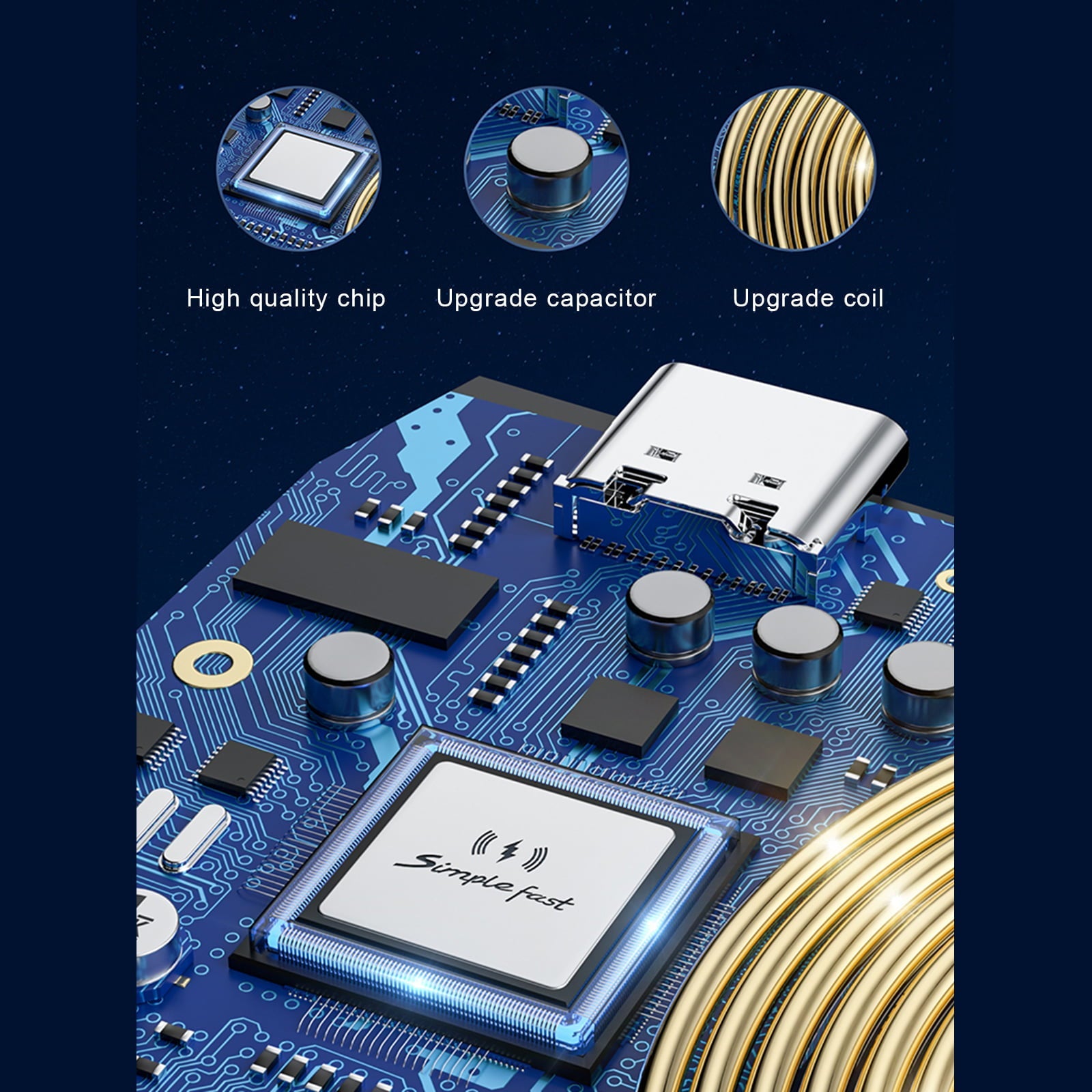 Wireless Car Charger, Electric Induction 15W Wireless Charger Car Vent Mount Bracket Fast Charging Auto-Clamping Car Mount Phone Holder Mount Air Vent Phone Holder