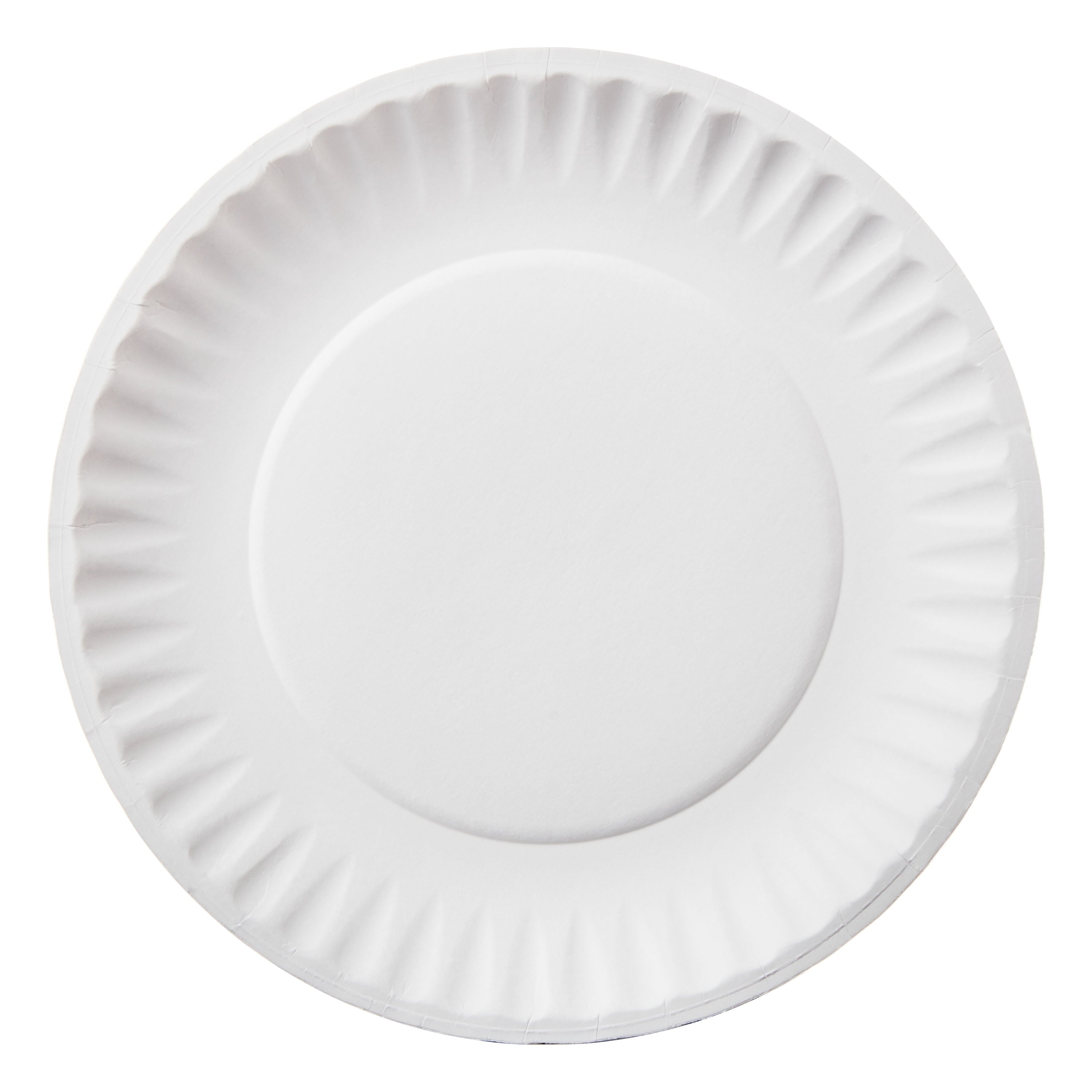Great Value Uncoated, Microwave Safe, Disposable Paper Plates, 6