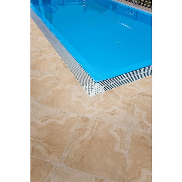 Take Home Tile Sample - Isabella Beige 6 in. x 6 in. Porcelain Paver Tile (0.25 sq. ft.)