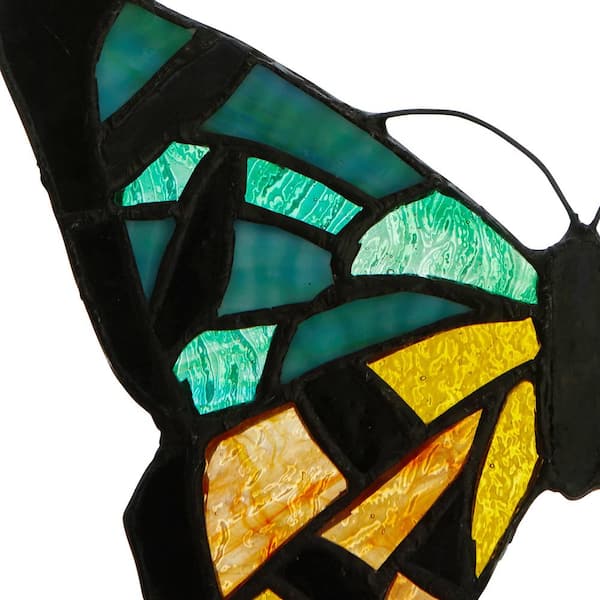 Butterfly Stained Glass Window Panel