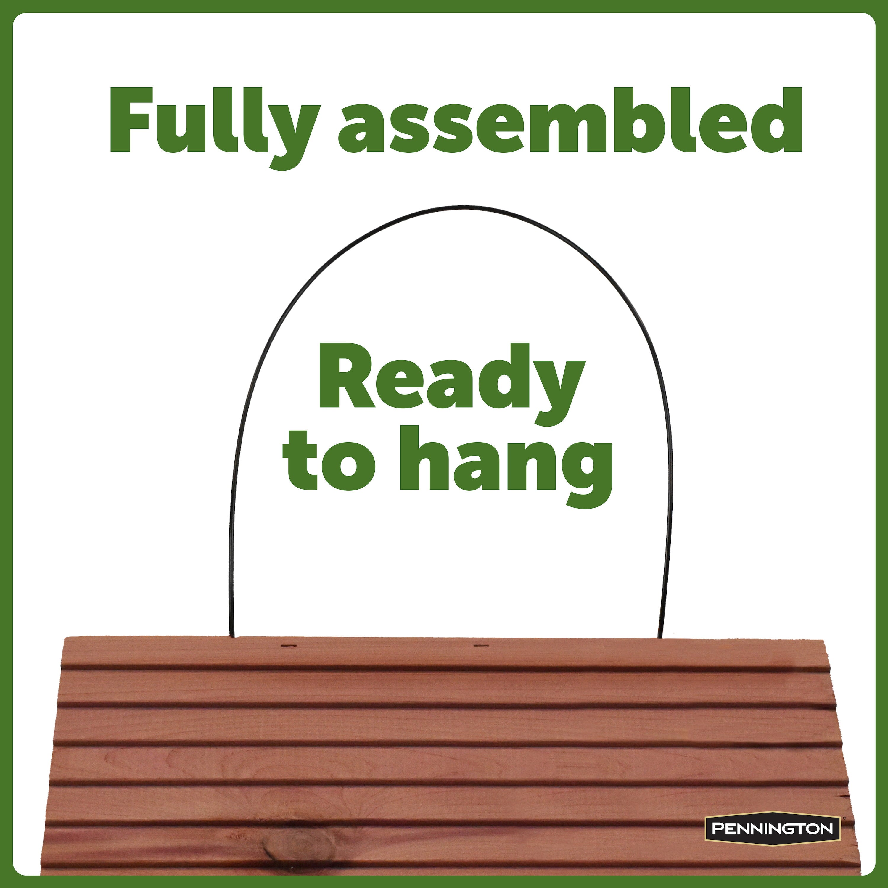 Pennington Red Cedar Snack Shack Wild Bird Feeder, 3.75 lb. Capacity