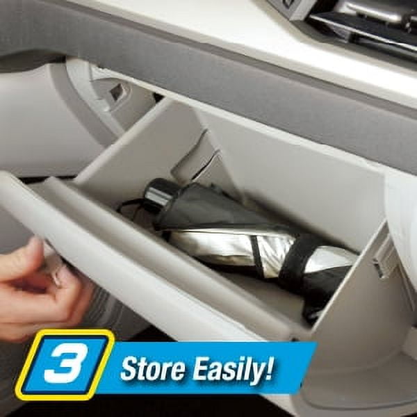 Brella Shield Windshield Sun Shade, Compact Car Shade, Fits Most Vehicles , As Seen on TV