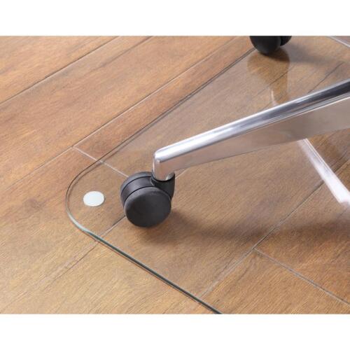 Lorell Tempered Glass Chairmat - Floor, Pile Carpet, Hardwood Floor, Marble...