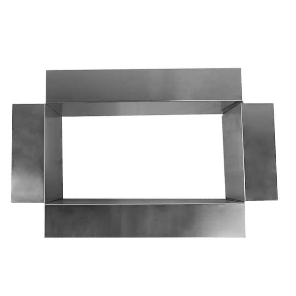 6 in. x 12 in.x 3 in. Tall Aluminum Open Pitch Pan with Open Bottom