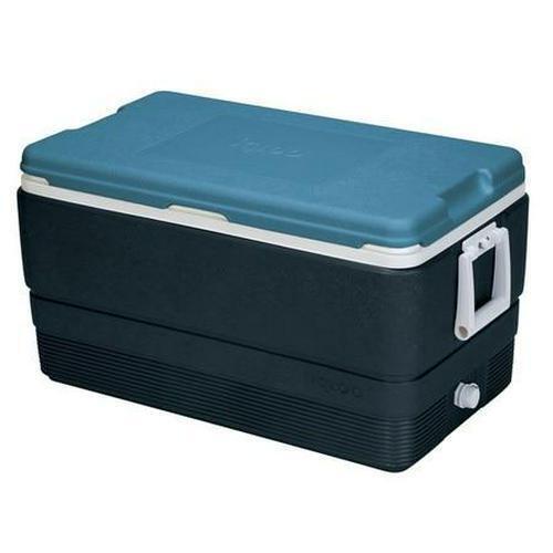IGLOO Maxcold Blue Ice Chest Cooler Hard Container Storage 70 Qt. Large Icebox
