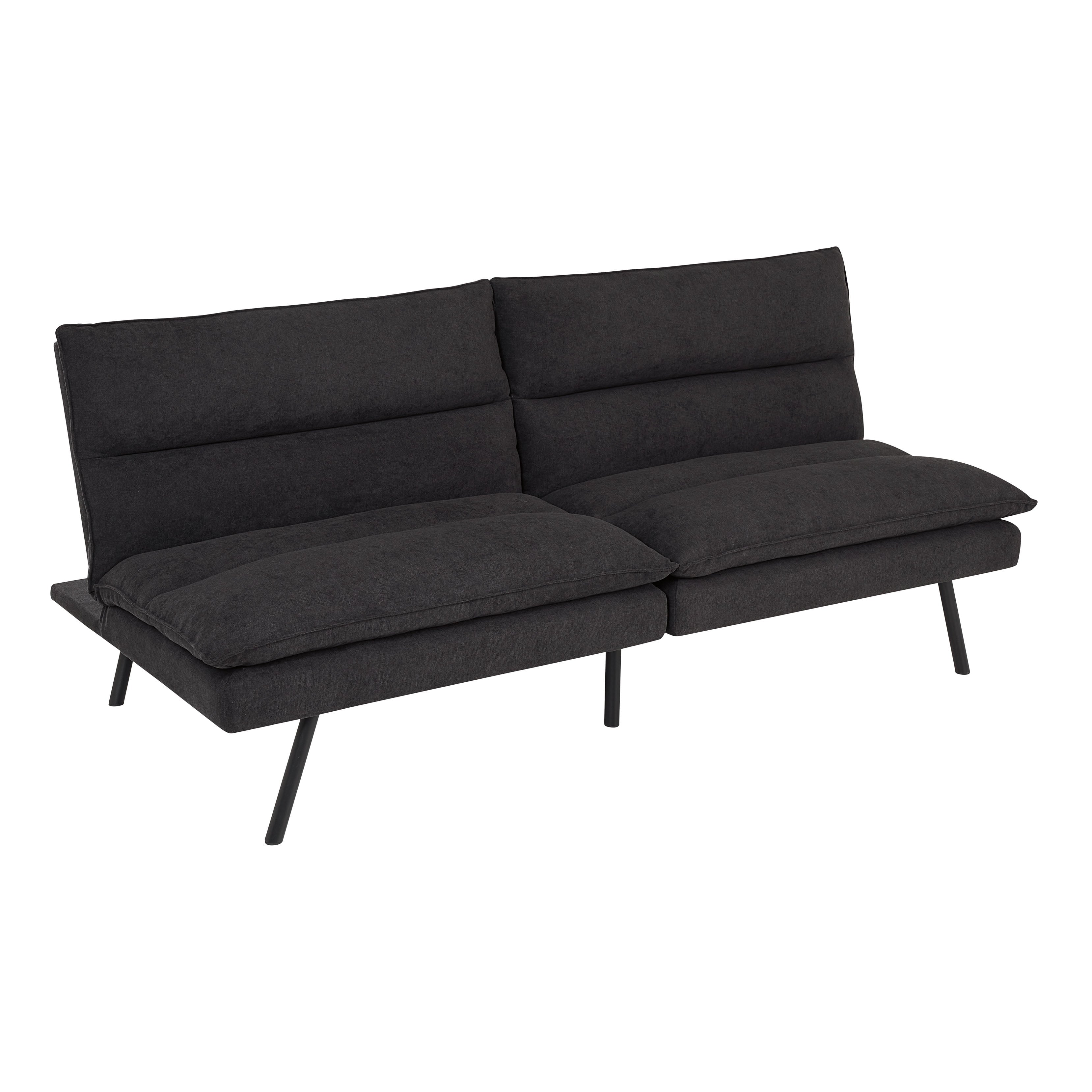Mainstays Pillow Top Futon, Charcoal