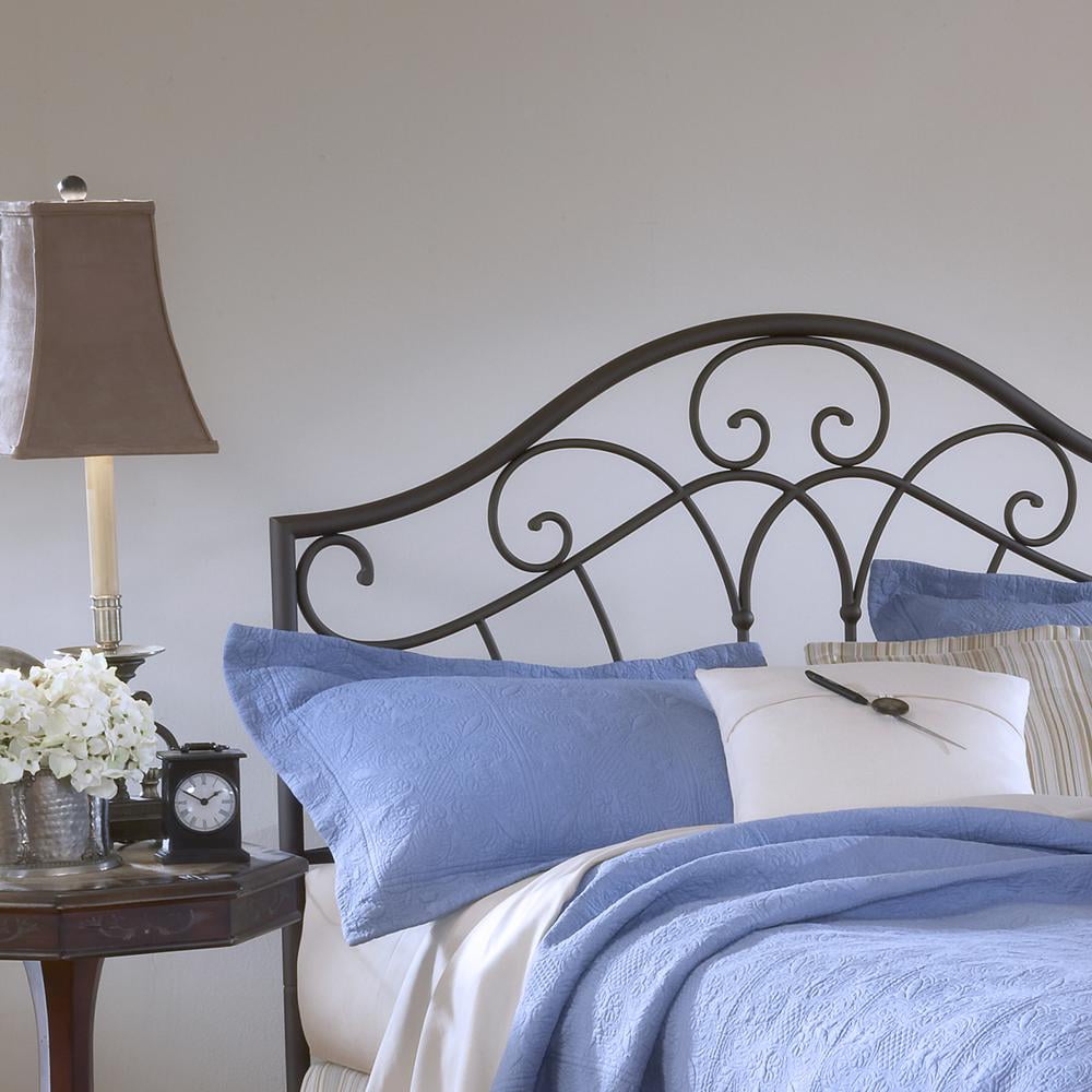 Hillsdale Furniture Josephine King Arched Metal Headboard with Frame, Metallic Brown
