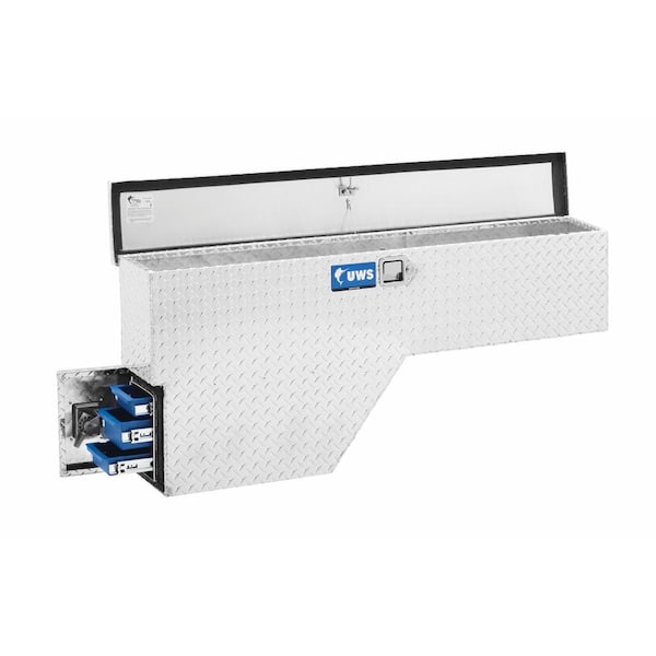 48 in. Bright Aluminum Driver-Side Truck Fender Tool Box (Heavy Packaging)