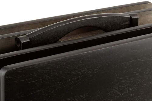 Mainstays Black 5-Piece Folding TV Tray Table Set, 19 x 15 x 26 Inch