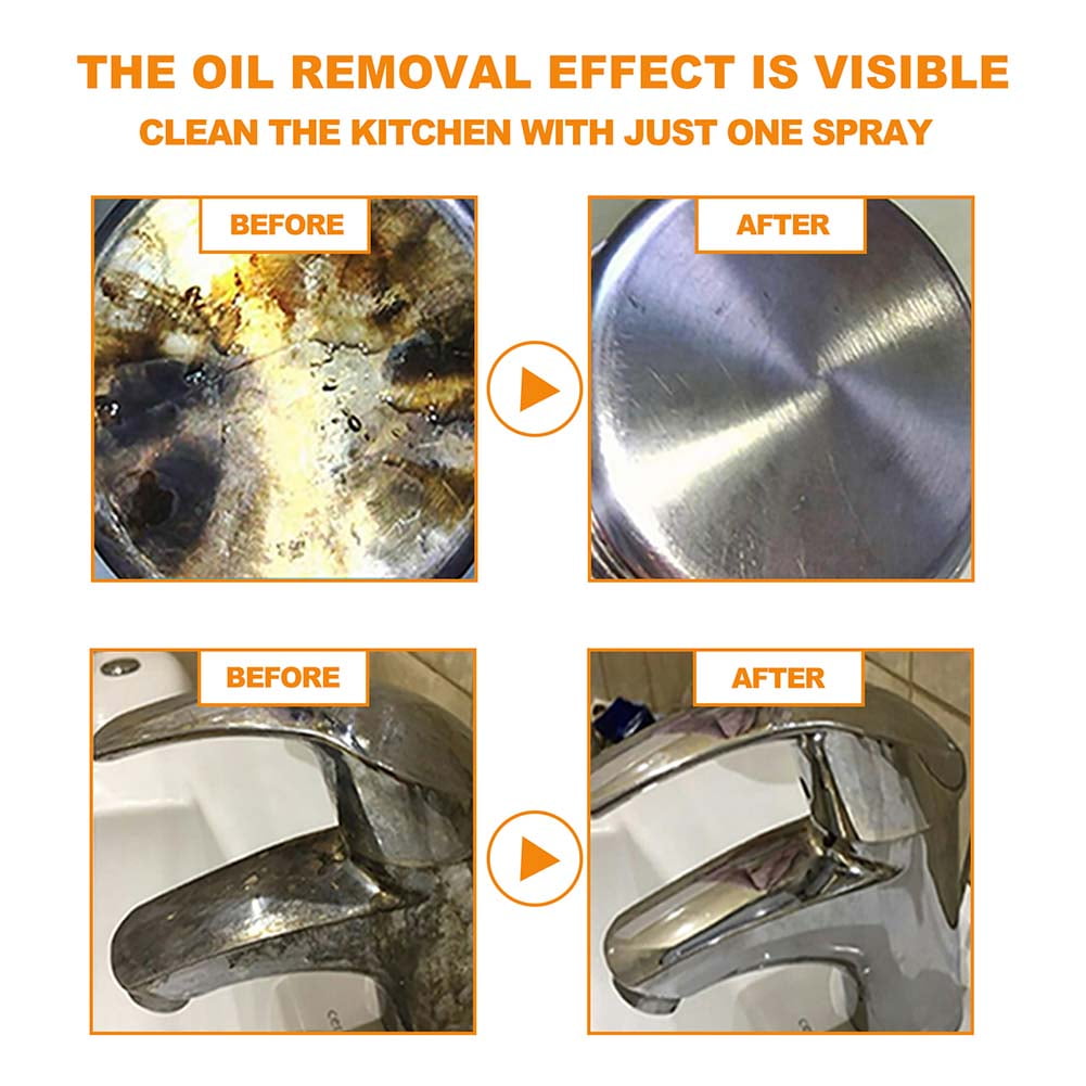 AMNHDO Multi-Purpose Foam Cleaner Rust Remover Removes Oil Dirt Rust Grease Degreaser Household Kitchen Cleaning Spray (60ml)