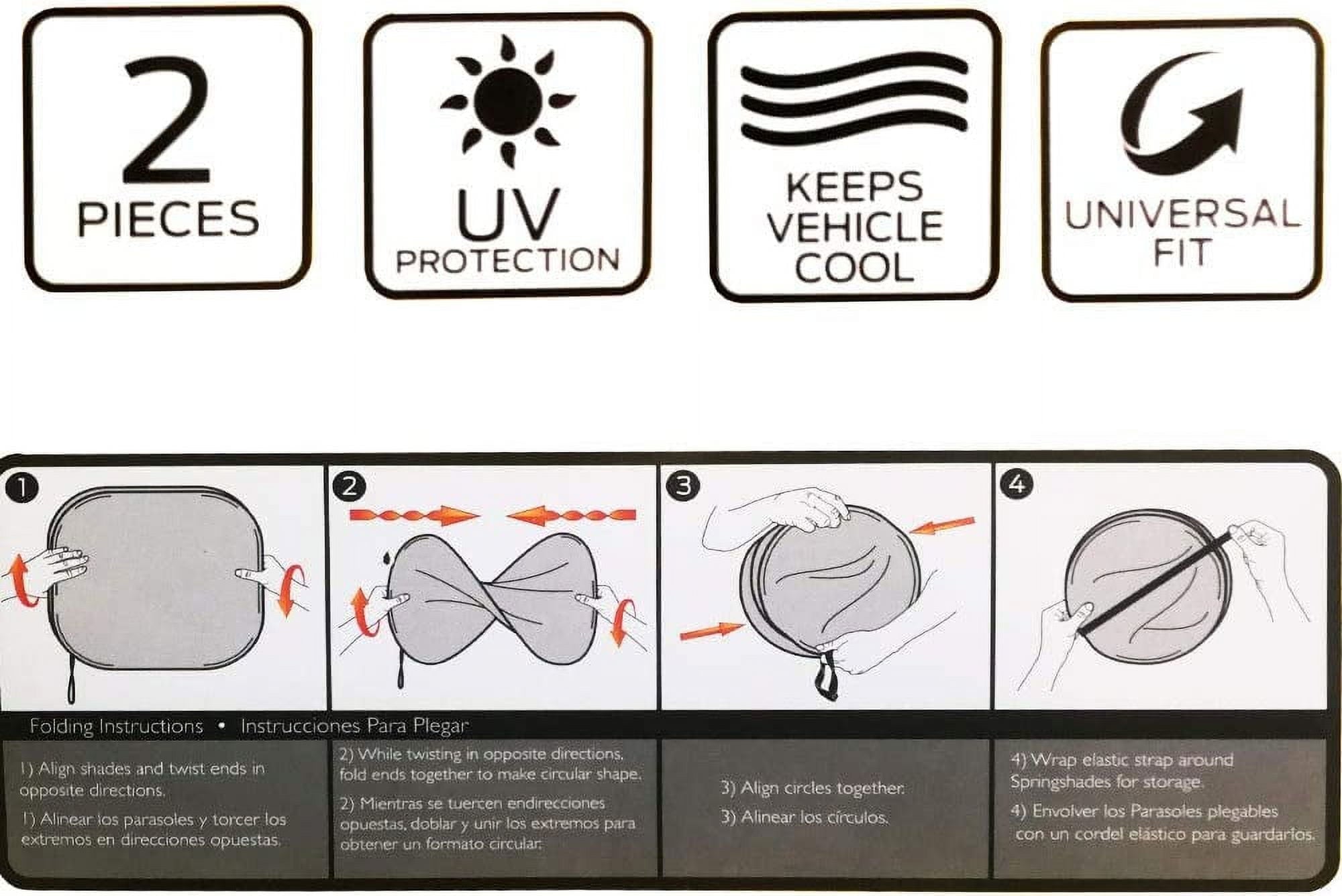 Auto Car Windshield Sunshade with Disney Mickey Expressions Design 2 Piece with License Plate Frame