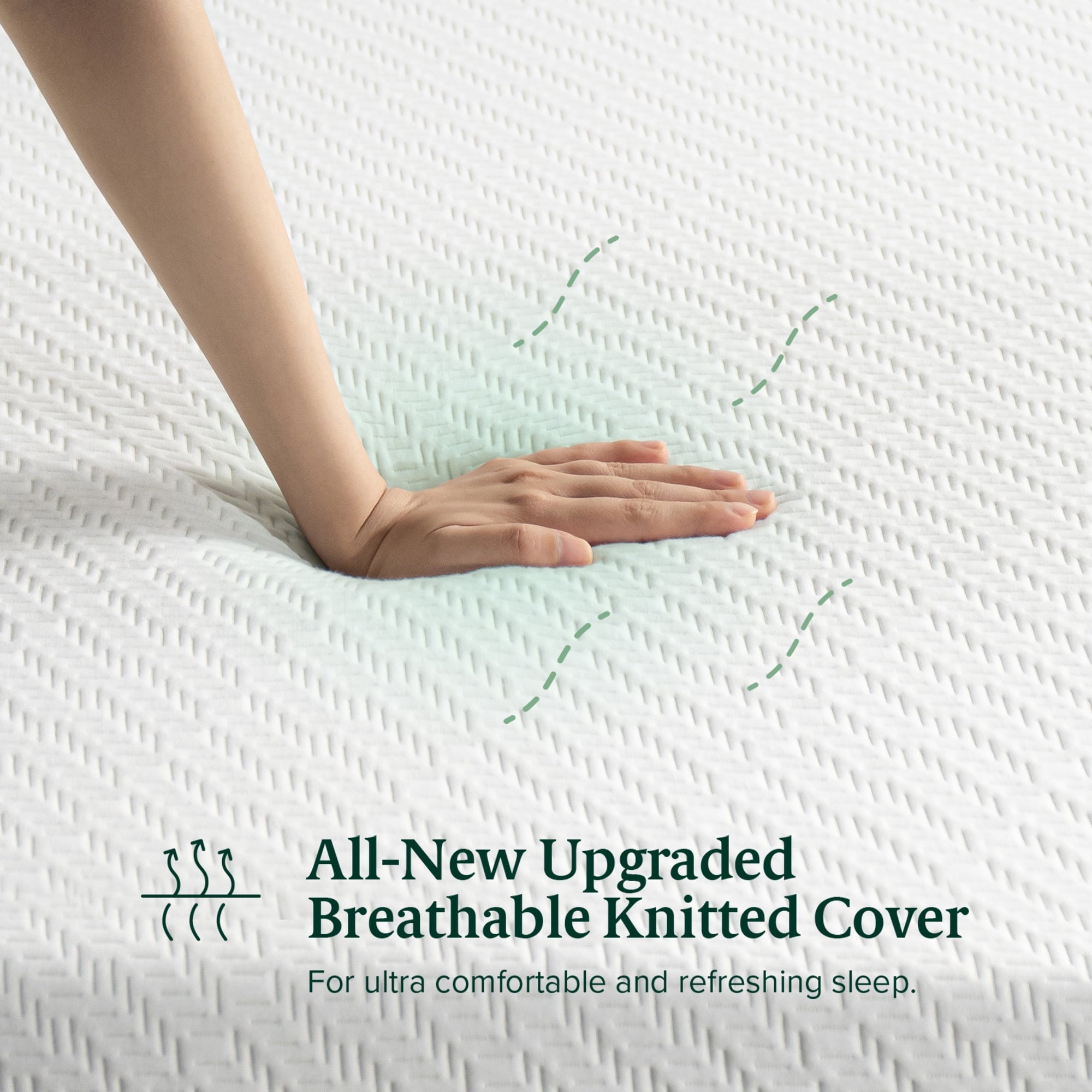 12¡± Green Tea Luxe Memory Foam Mattress, Made in the USA of US Foam and Global Materials, Queen