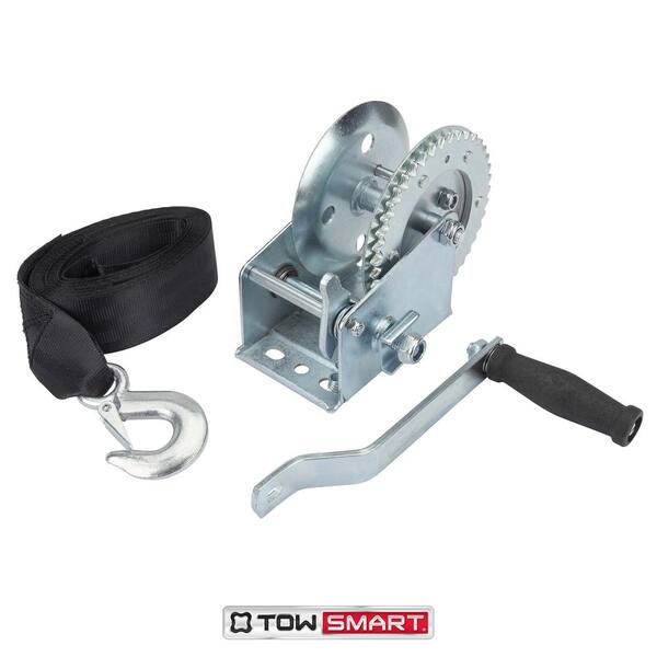 1,500 lb., 2 in. x 20 ft. Manual Trailer Winch