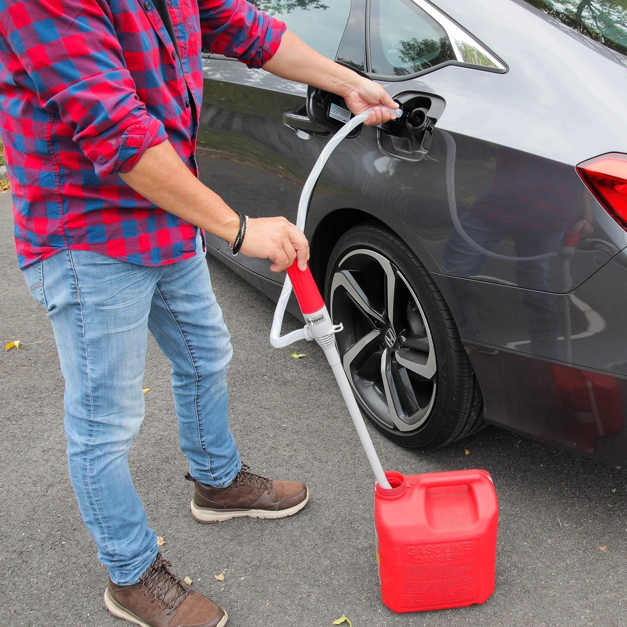 Deway Automatic Battery Powered Fuel Transfer Pump with Auto-Stop