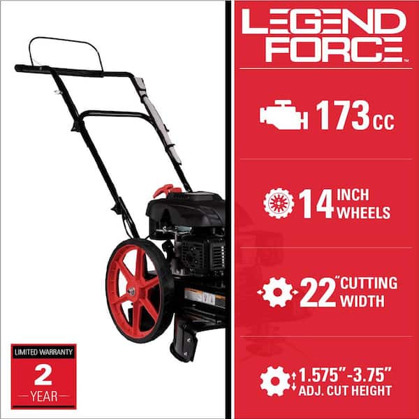 22 in. 173 cc Gas Walk Behind String Trimmer/Mower