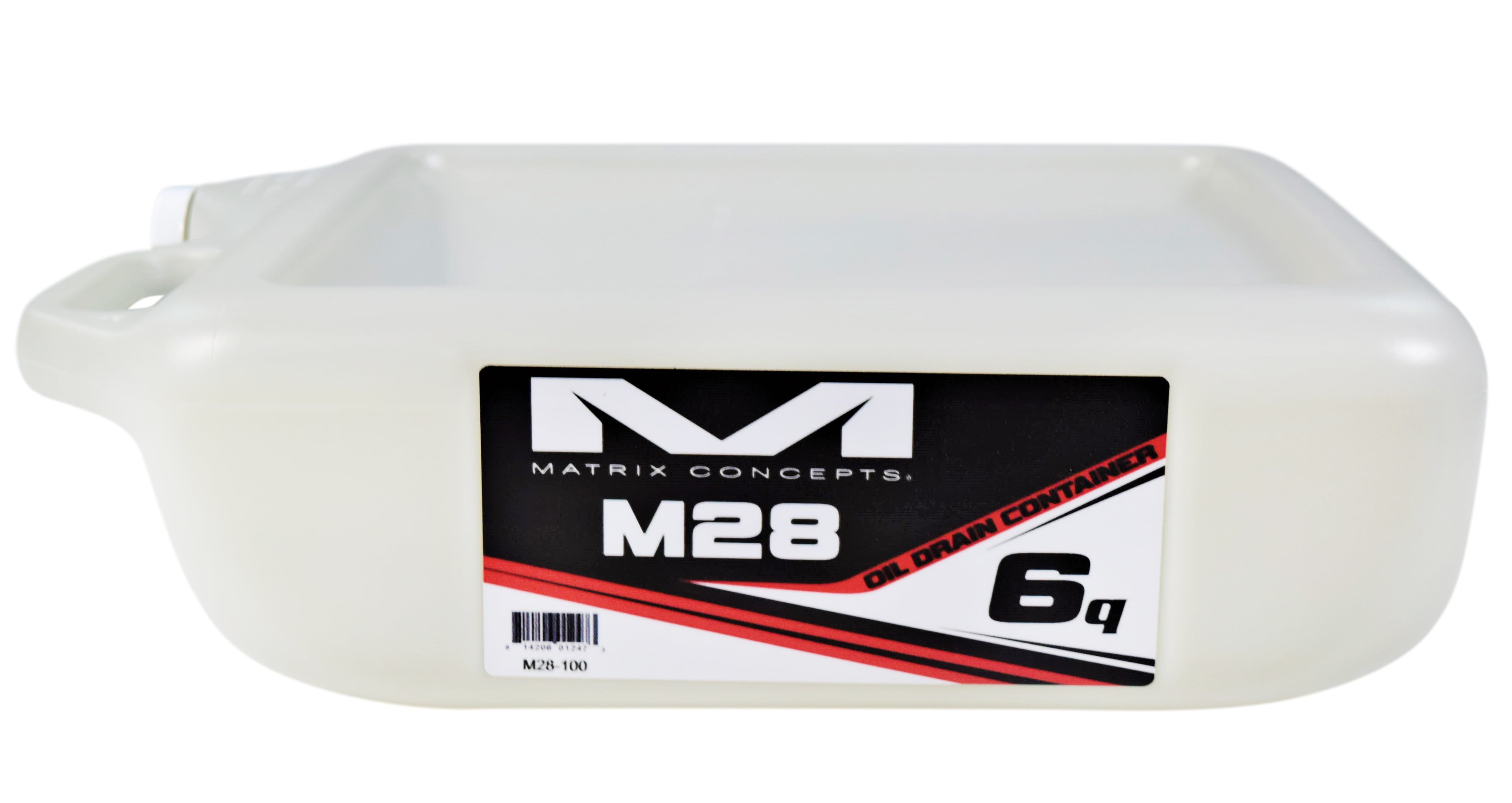 Matrix Concepts M28 6 Quart Oil Drain Container 6 Qt. with Small Sticker Kit