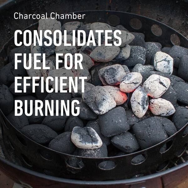 22 in. Smokey Mountain Cooker Smoker in Black with Cover and Built-In Thermometer