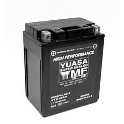 Yuasa Ytx14ah Factory Activated Maintenance Free 12 Volt Batt.