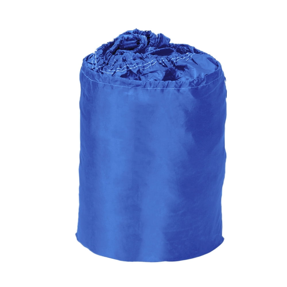 17-24Ft 210D Anti-UV Waterproof Pontoon Fabric Boat Cover Trailerable Fish Ski Blue And Black