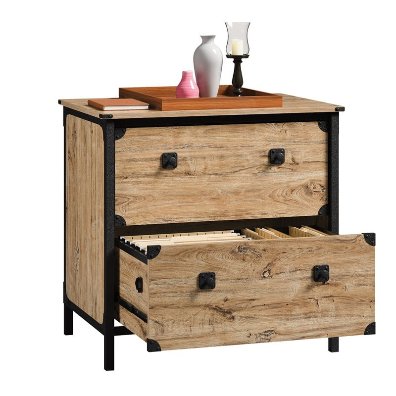 Sauder Steel River 2-Drawer Lateral File Cabinet, Milled Mesquite Finish