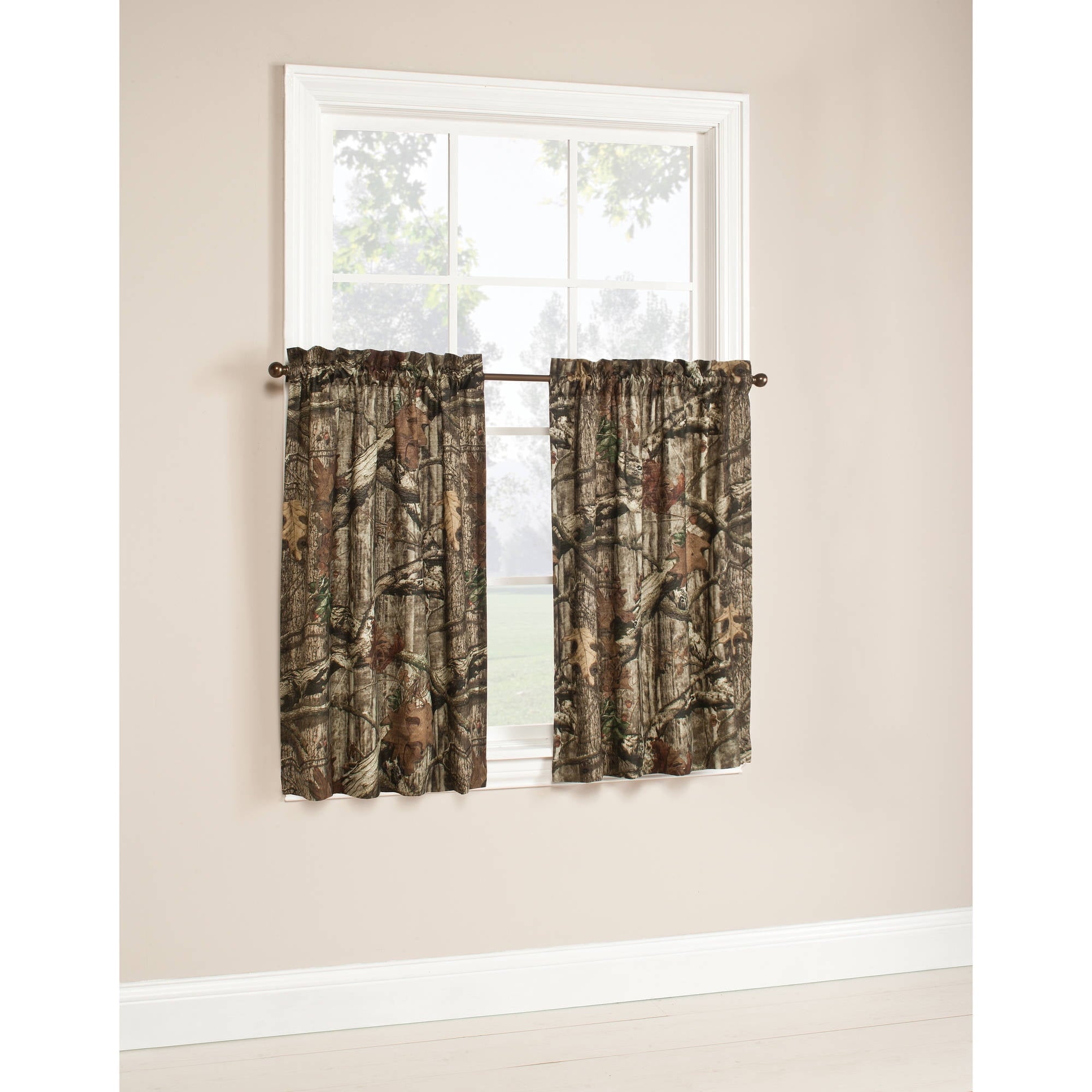 Mossy Oak Break-up Infinity Camouflage Print Curtain Pair, 84 inch, Set of (2)