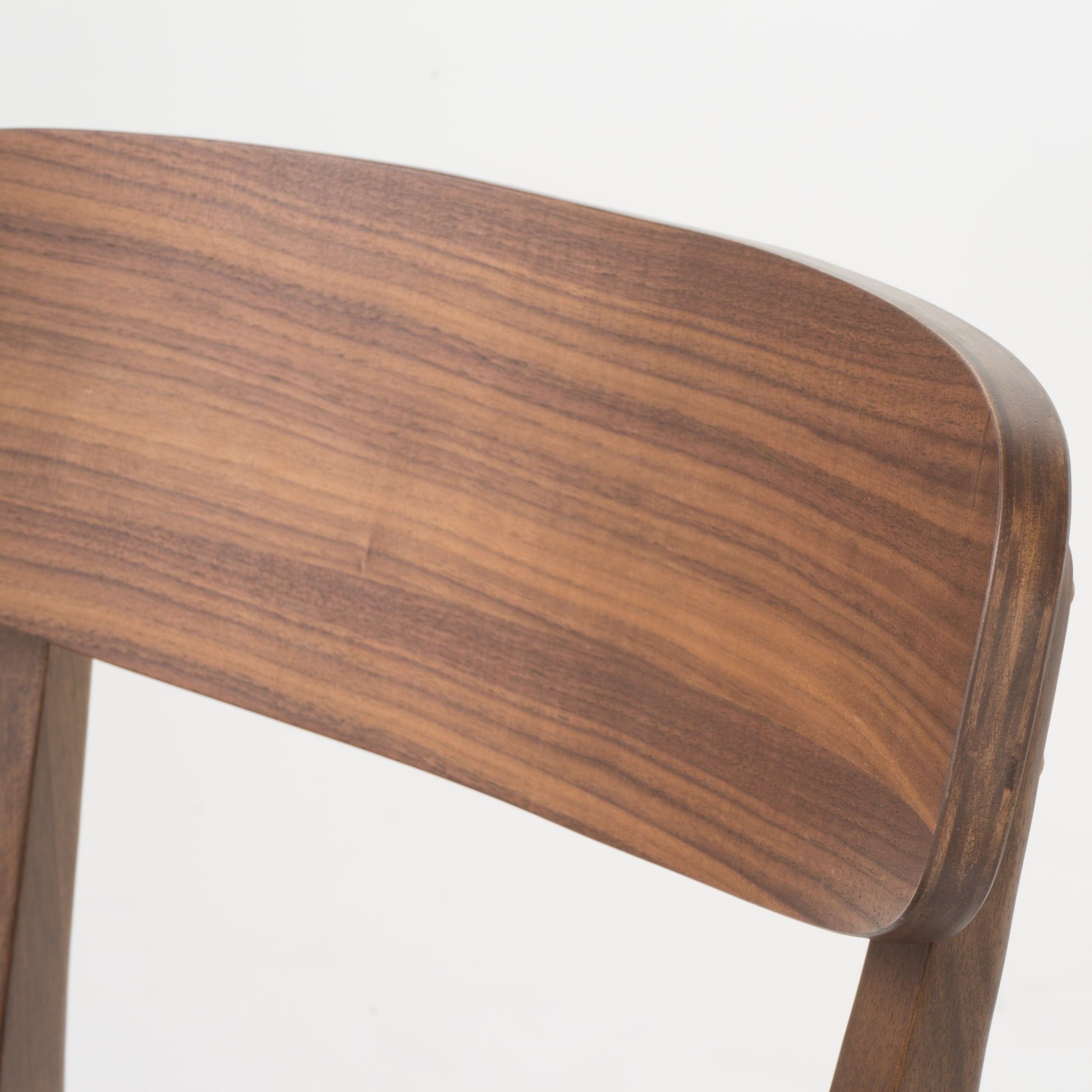 GDF Studio Alexis Mid Century Modern Fabric Upholstered Dining Chairs, Set of 2, Dark Gray and Walnut