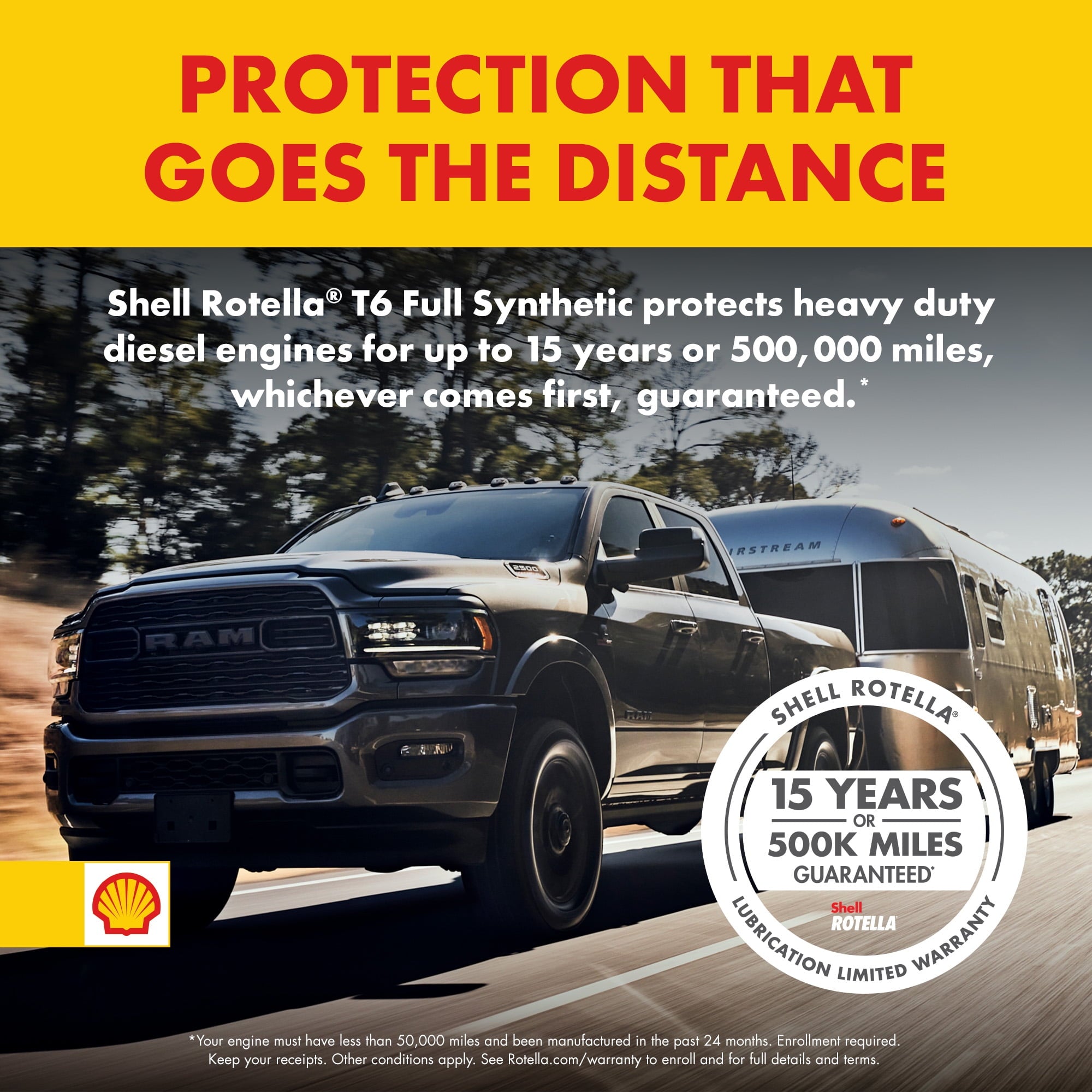 Shell Rotella T6 Full Synthetic 15W-40 Diesel Engine Oil, 1 Gallon