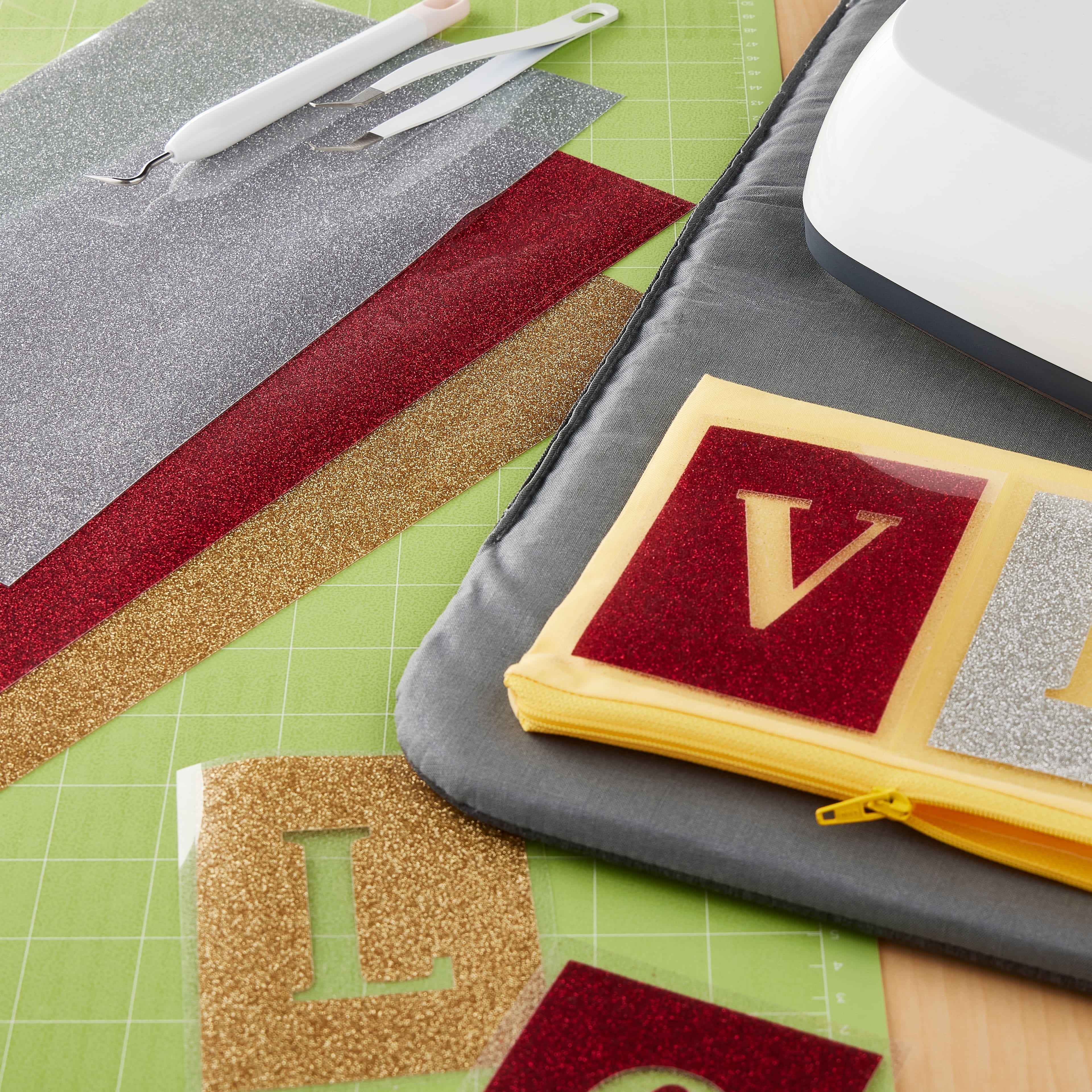 6 Packs: 3 ct. (18 total) Cricut® Glitter Iron On™ Sangria Sampler