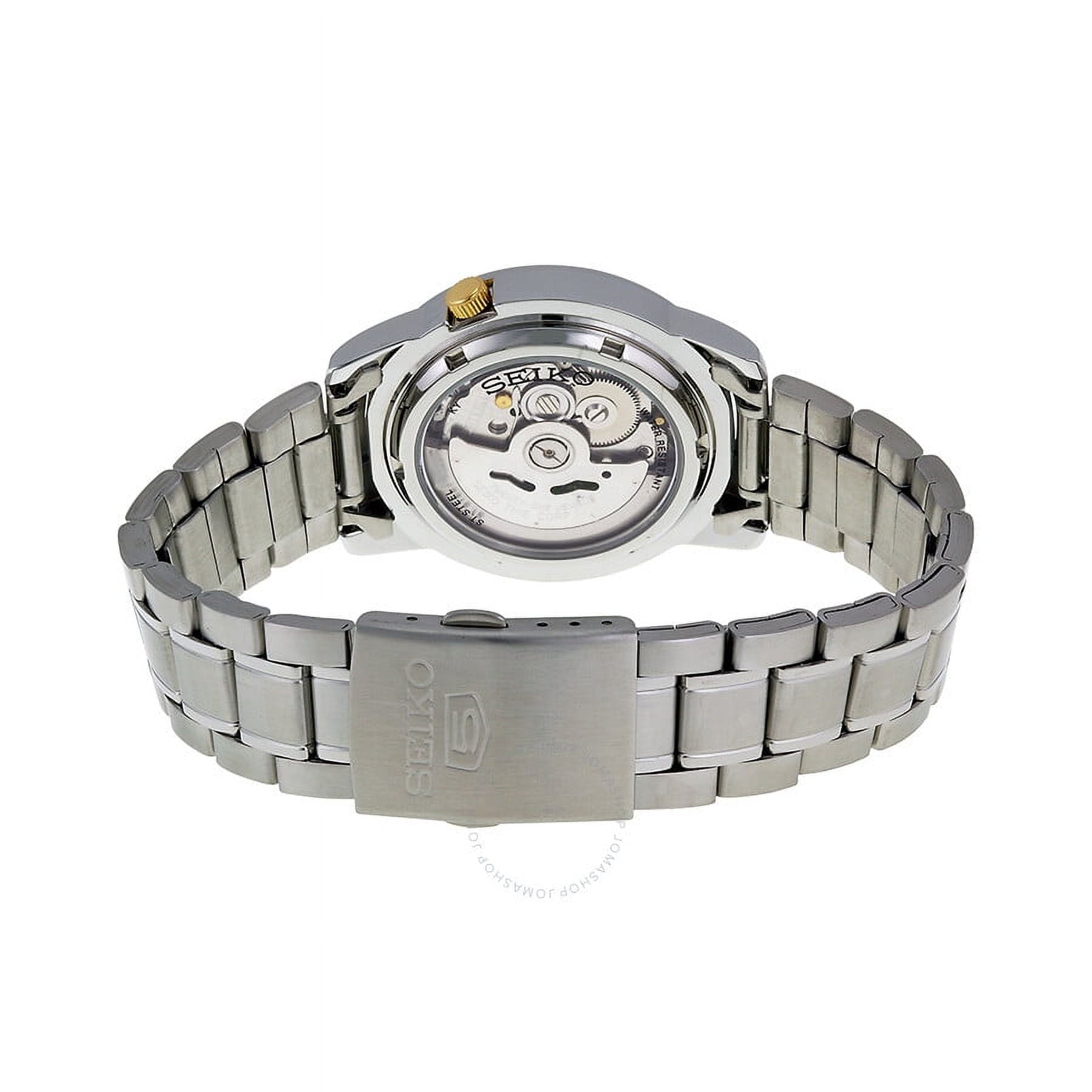 Seiko 5 Automatic Black Arabic Dial Stainless Steel Men's Watch SNK063J5