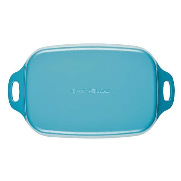 Nitro Cast Iron 9 in. x 13 in. Red Rectangle Cast Iron Roasting Pan