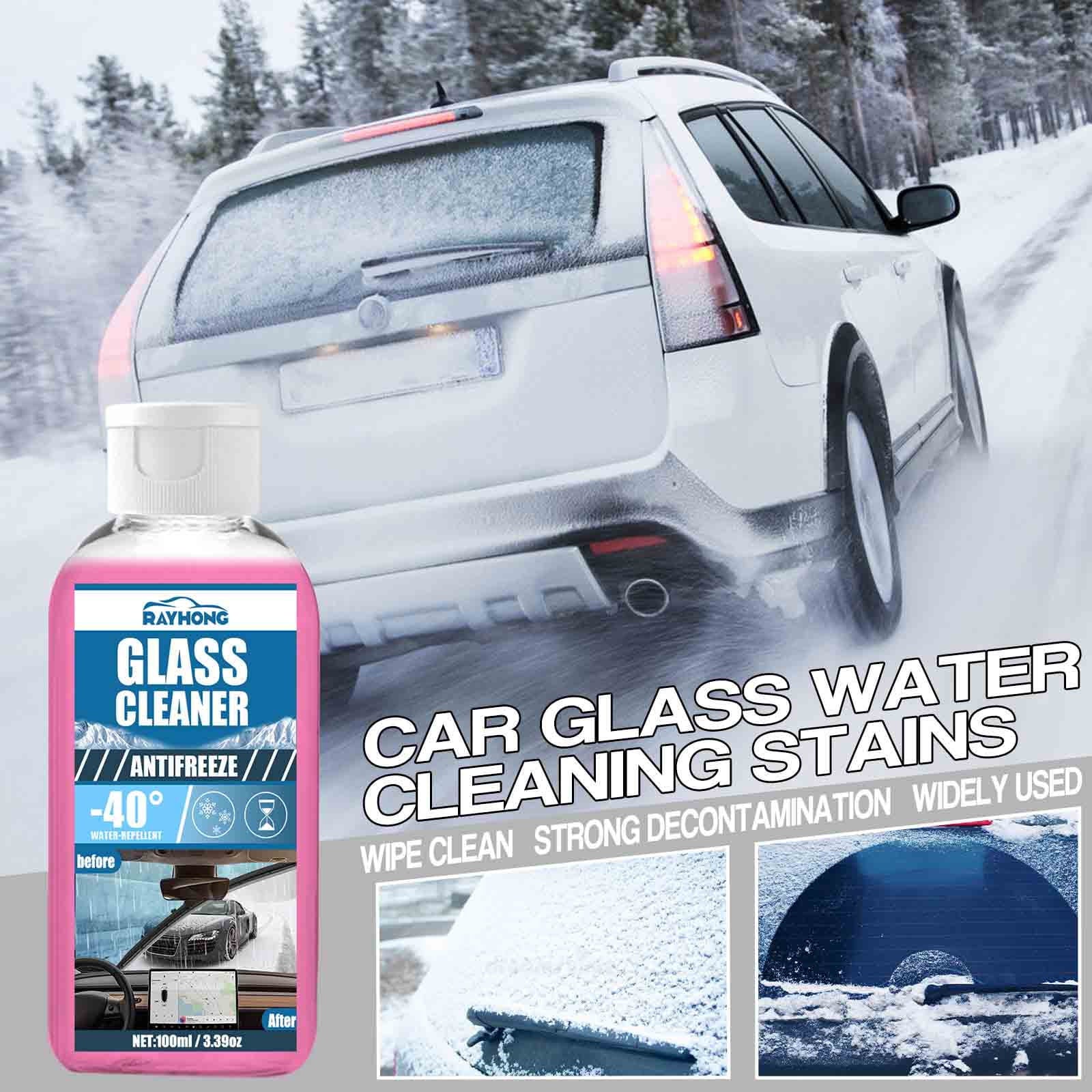 Thsue Car Antifreeze Glass Water: Fast Snow Melting, Clear Vision, Lubricating Brush(100ml)