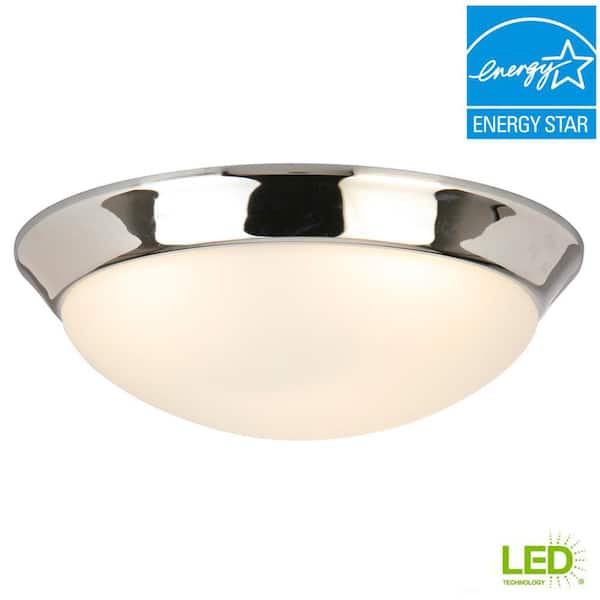 Chelwood 13 in. Chrome Selectable LED Flush Mount