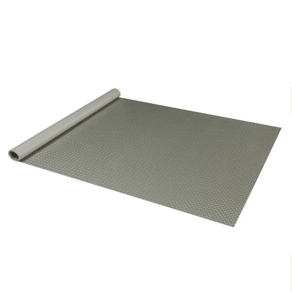 7.5 ft. x 26 ft. Pewter Textured PVC XXX-Large Car Mat