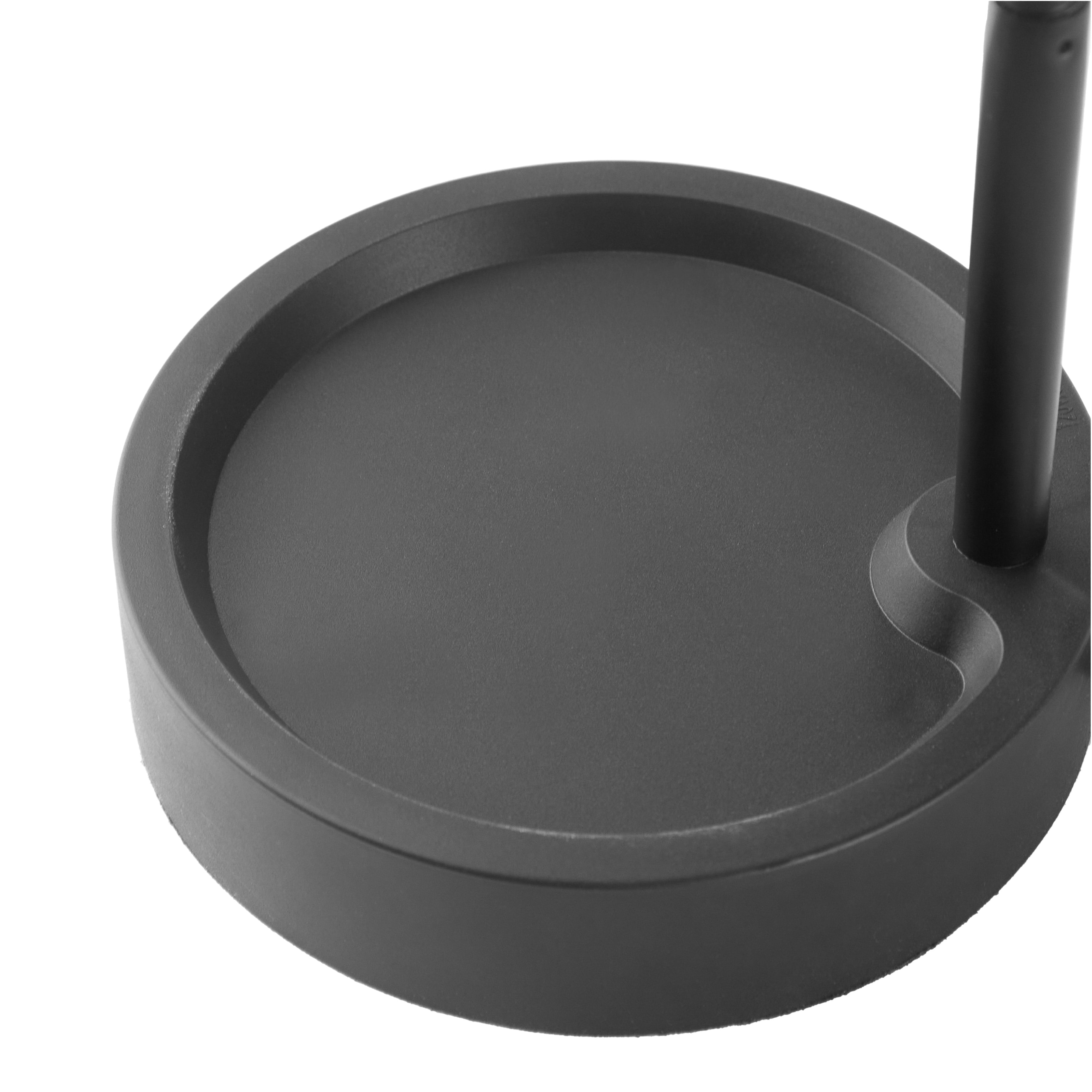 Mainstays LED Desk Lamp with Catch-All Base & AC Outlet, Matte Black