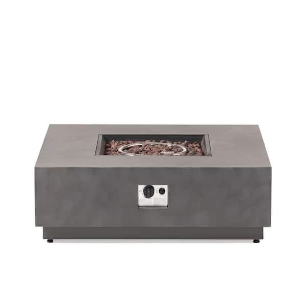 Reign Concrete Square Metal Fire Pit (No Tank Holder)