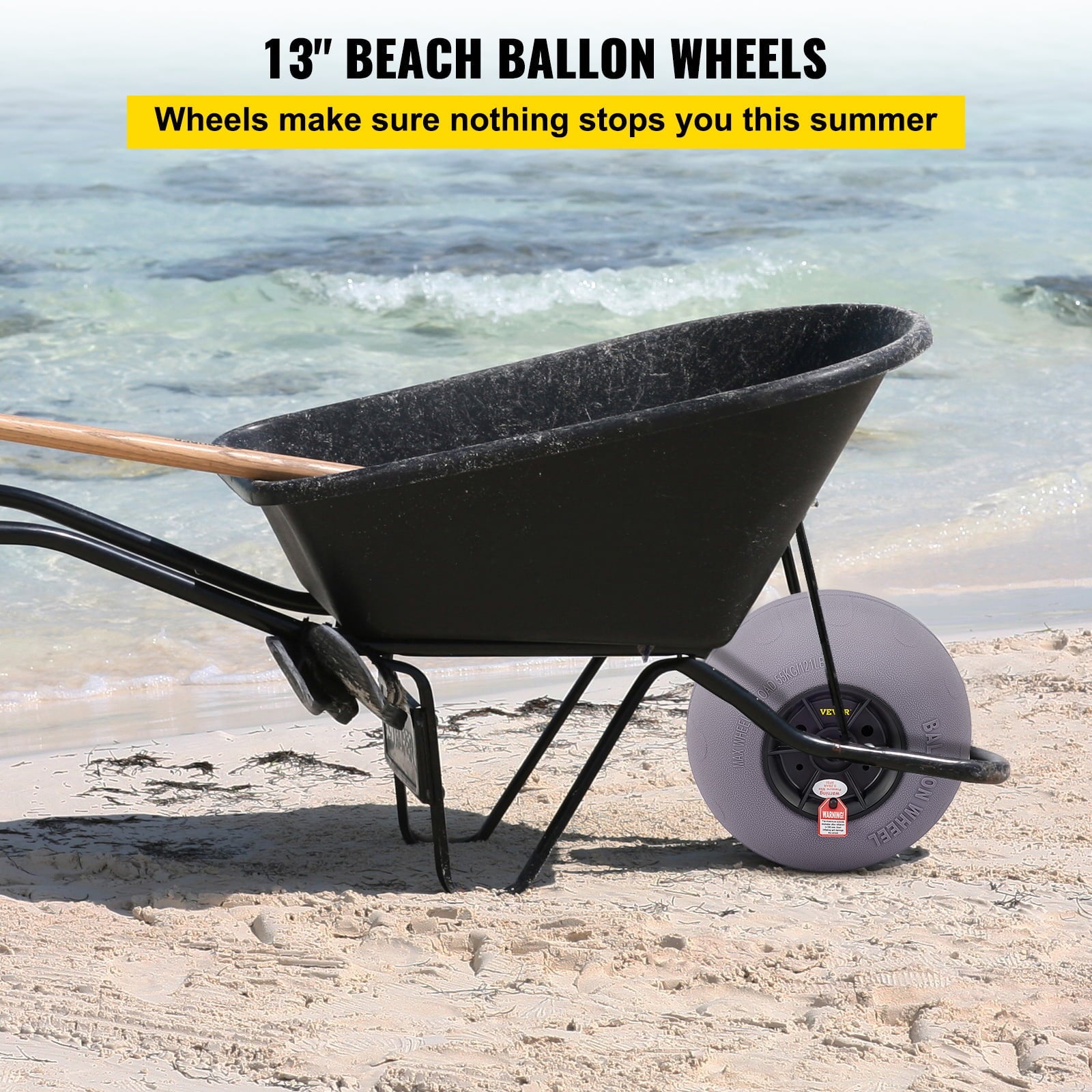 VEVOR Beach Balloon Wheels, 13