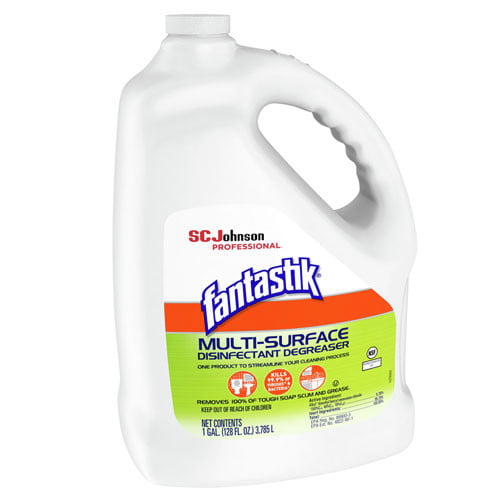 Fantastik 311930 1 Gallon Multi-Surface Disinfectant Degreaser - Pleasant Scent (4/Carton)