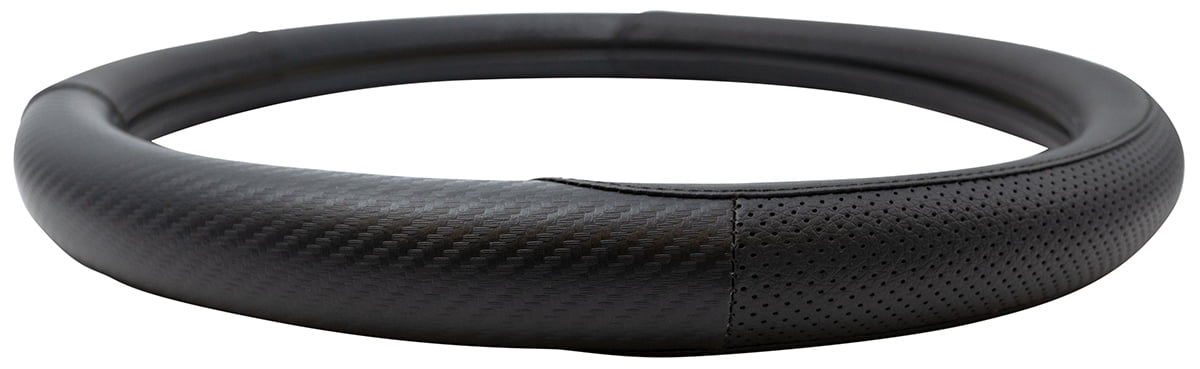 Comfort Grips Steering Wheel Cover - Carbon Smooth Small (13.5 - 14.4) Black