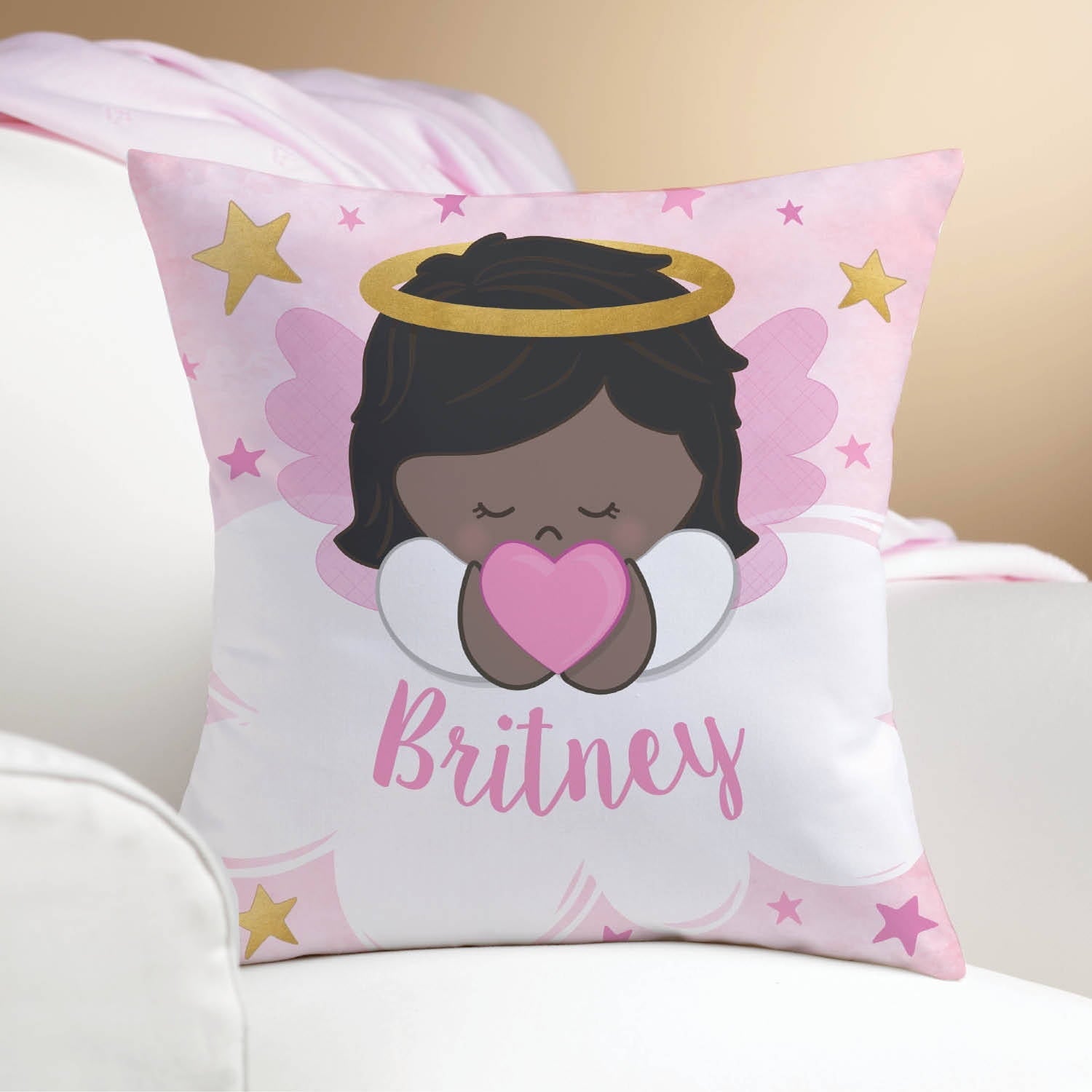 Guardian Angel Personalized Throw Pillow