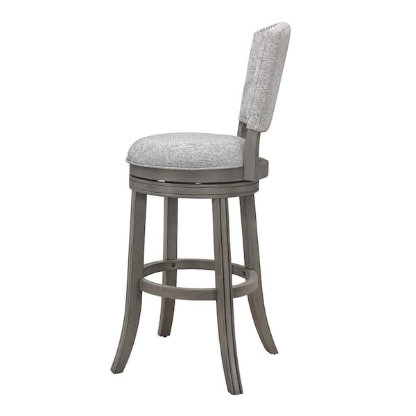 Santa Clara II 26 in. Antique Gray and Ash Counter Stool