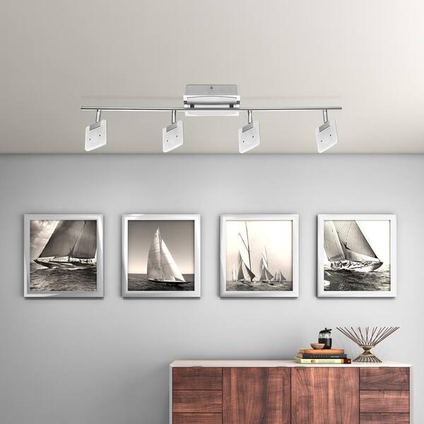 Pikara 2.5 ft. Chrome Integrated LED Track Lighting Kit