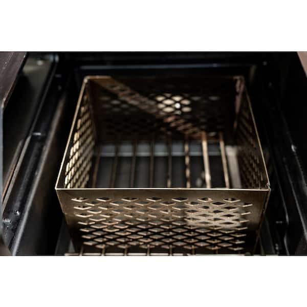 Oakford 1150 3-Burner Plus Offset Smoker Charcoal and Propane Combo Grill in Black