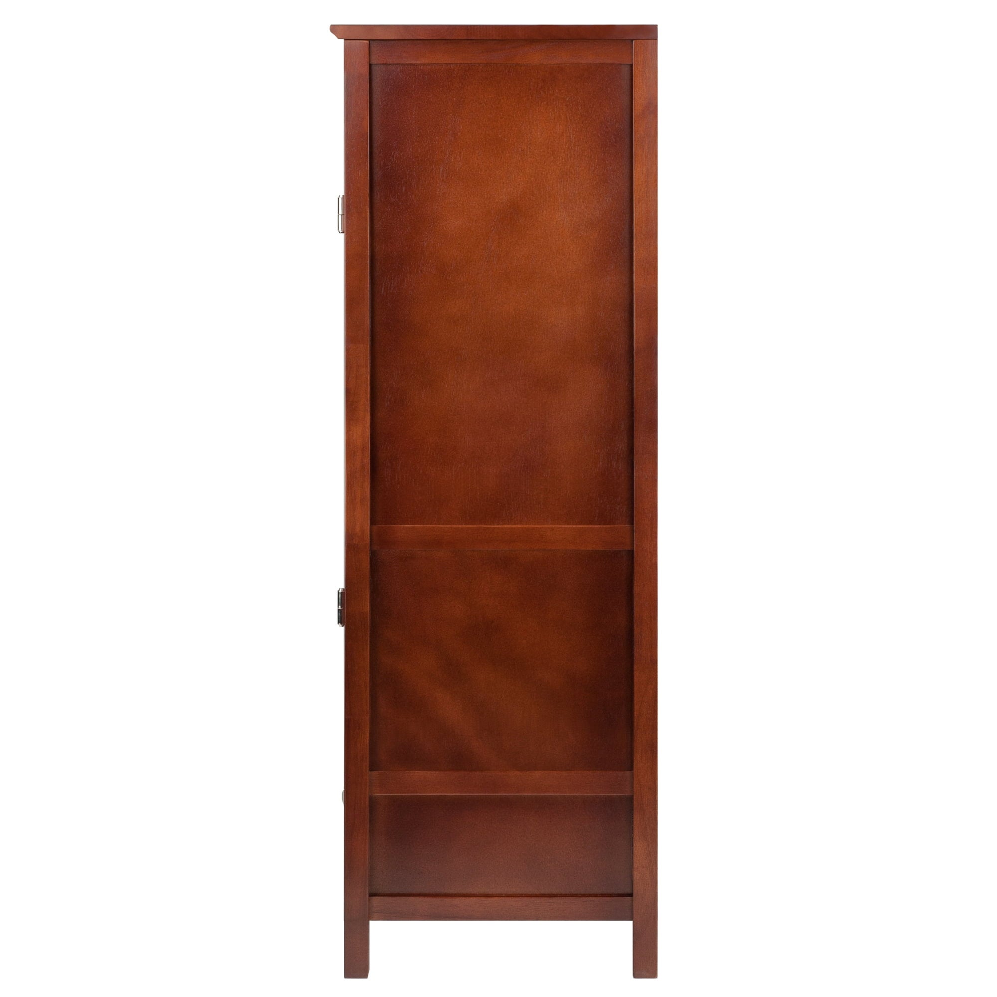 Winsome Wood Brooke Jelly Drawer and Shelves Cupboard, Walnut Finish