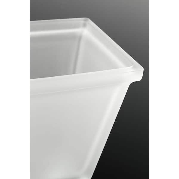 Clifton Heights Collection 2-Light Brushed Nickel Etched Glass Craftsman Bath Vanity Light