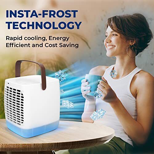 2.0 Evaporative Air Cooler for Room - 4-Speed Mini Portable Swamp Coolers