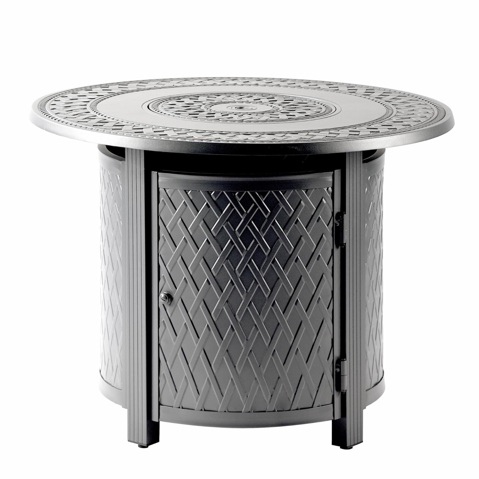 Oakland Living Ritz 34 in. Round Propane Fire Pit Table - Copper